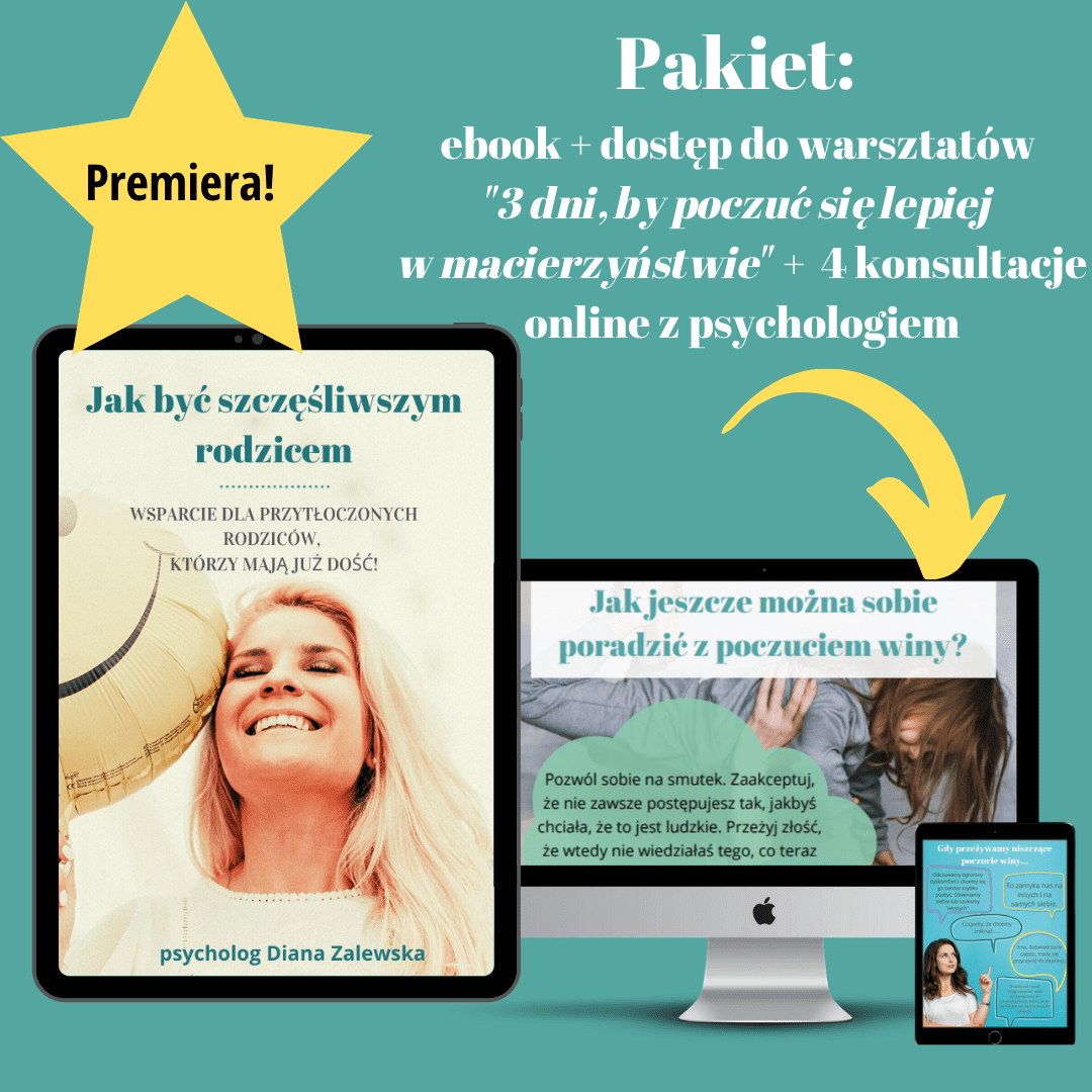 Ebook + warsztaty + konsultacja online: Jak być szczęśliwszym rodzicem